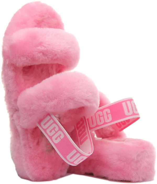 Ugg Women's Oh Yeah Sheepskin Slippers in Sachet Pink - Size 9