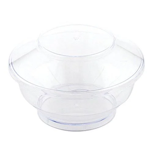 Deli Cup with Lid - Deli Container and Lid, Retail Cup - Clear - 4 Ounce - Plastic - Disposable - 100ct Box - Restaurantware
