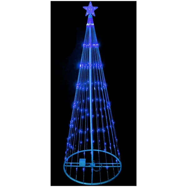 Northlight 32912662 12 ft. LED Lighted Show Cone Christmas Tree Outdoor Decoration Blue