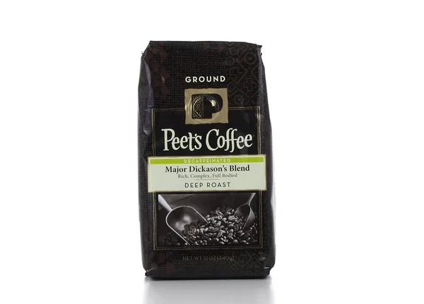 Peets Coffee Coffee, Ground, Dark Roast, Major Dickason&s Blend, Decaf - 12 oz