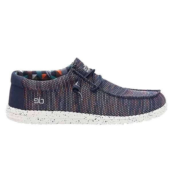 Hey Dude Wally Sox Shoe Men's - Blue/Orange, 15