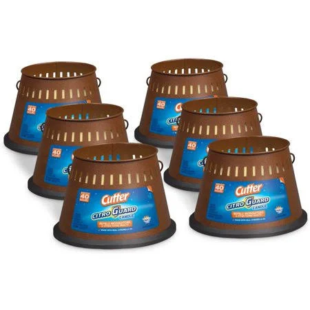 Cutter Citro Guard Candle - Triple Wick (6-Pack), Size: One Size