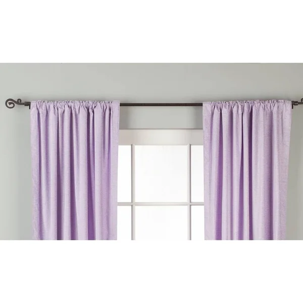 Lavender Rod Pocket Velvet Curtain - Drape, Panel - Piece