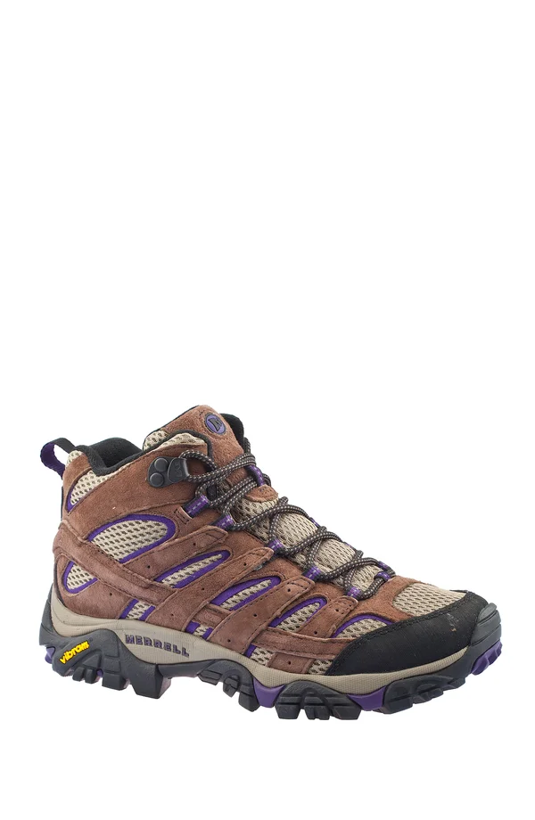 Merrell Moab 2 Mid Vent Hiking Boot Women's, Bracken/Purple, 11