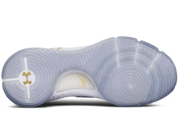 Under Armour Curry 4 - Adult Basketball Shoes White/Metallic Gold