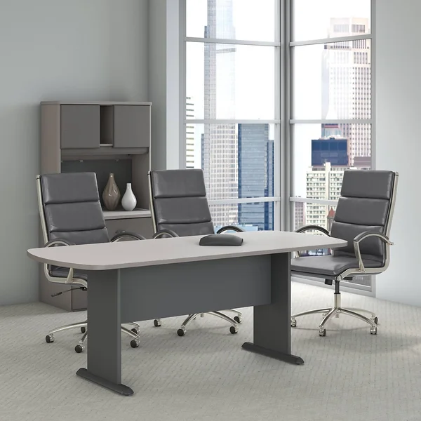 Bush Racetrack Conference Table - Pewter