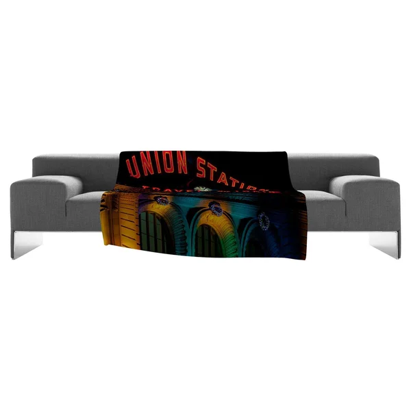 Deny Designs Bird Wanna Whistle Union Station Fleece Throw Blanket