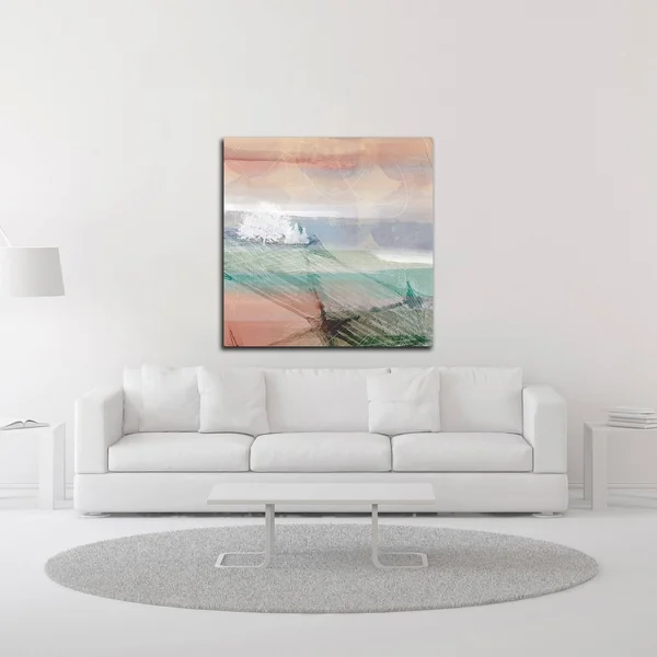 Tangletown Fine Art 16x22 x 16x22 Crimson Sunset NO. 1 by Louis Duncan-He Print on Canvas