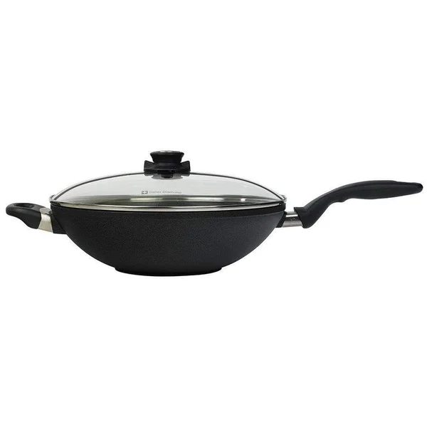 Swiss Diamond Non-Stick Aluminum Wok with Lid