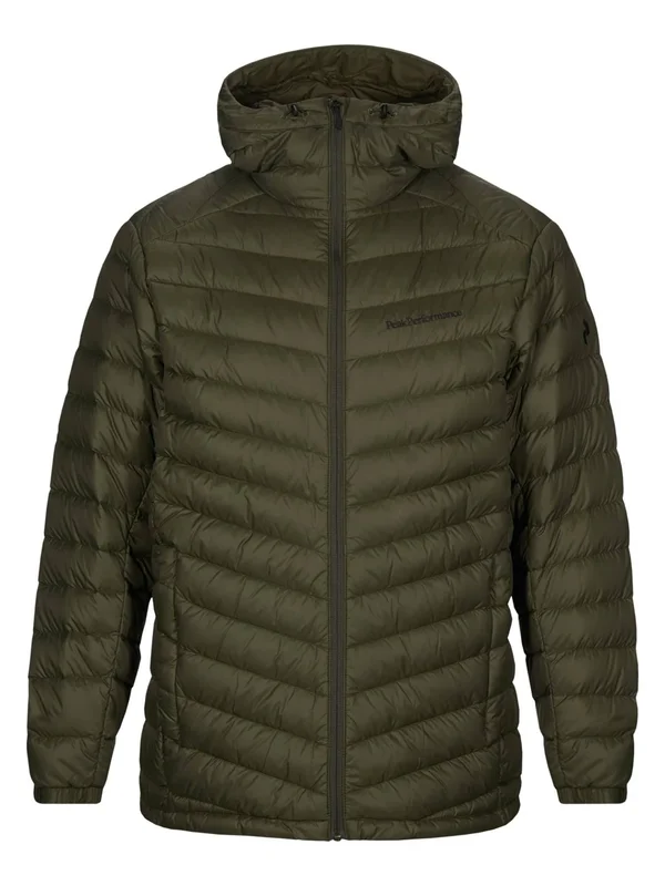 Peak Performance Frost Down Hooded Jacket - Green - Medium