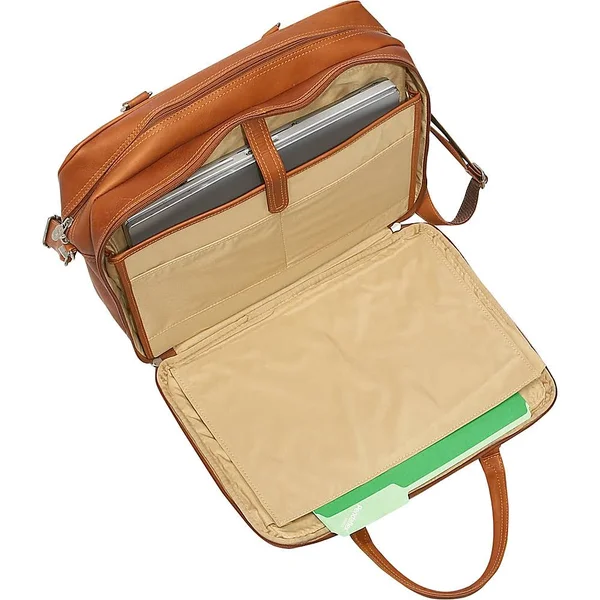 Piel Leather Checkpoint Friendly Brief Overnighter (saddle)