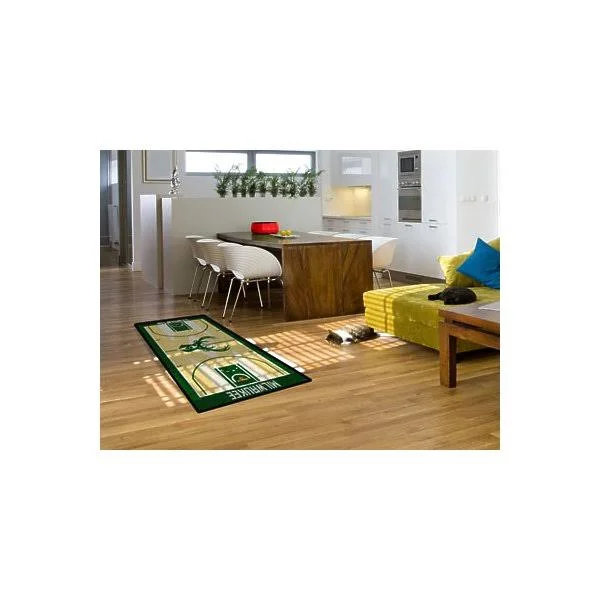 Milwaukee Bucks NBA Court Large Runner