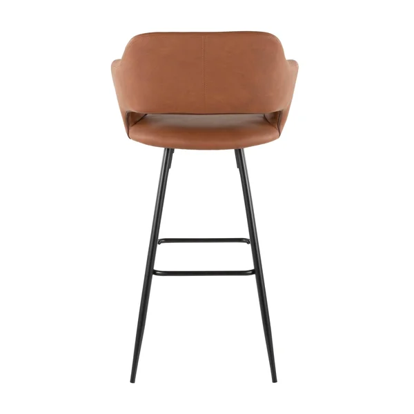 Carson Carrington Vallen Faux Leather Bar Stools (Set of 2) Brown
