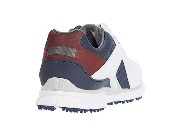 FootJoy Men's Pro SL Golf Shoes 53848 - White/Navy/Maroon - 9 - Wide