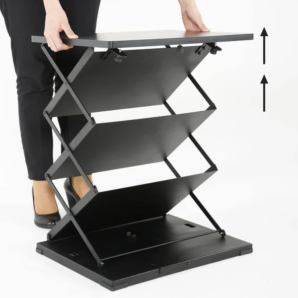 Mu0026t Displays Foldable Counter with Steel Literature Holder and Carrying Bag - Magazine Rack, Brochure Display Stand, Catalog