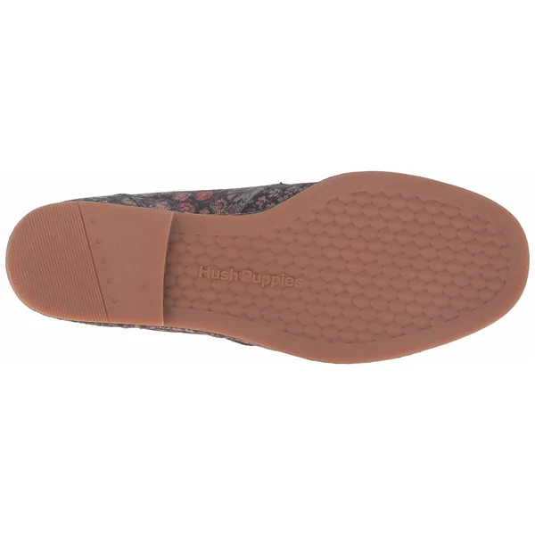 Hush Puppies Women's Cyra Catelyn Black Floral Multi Suede