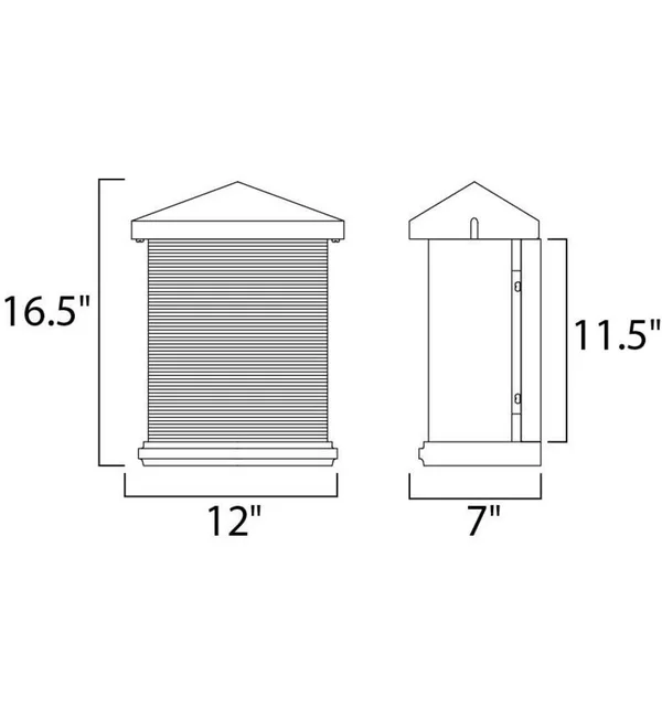 Maxim Lighting 48734CLET Triumph VX Outdoor Wall Light - Earth Tone