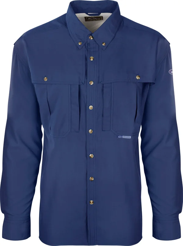 Drake Men's Flyweight Wingshooter's Long Sleeve Shirt Polyester