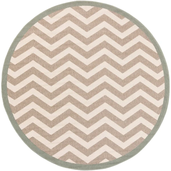 Clay Alder Home Sakonnet Chevron Indoor/ Outdoor Area Rug - 7&6 x 10&9 Black