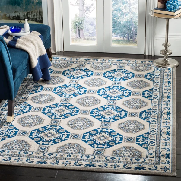 Safavieh Patina Blue & Ivory Area Rug; 9& x 12&