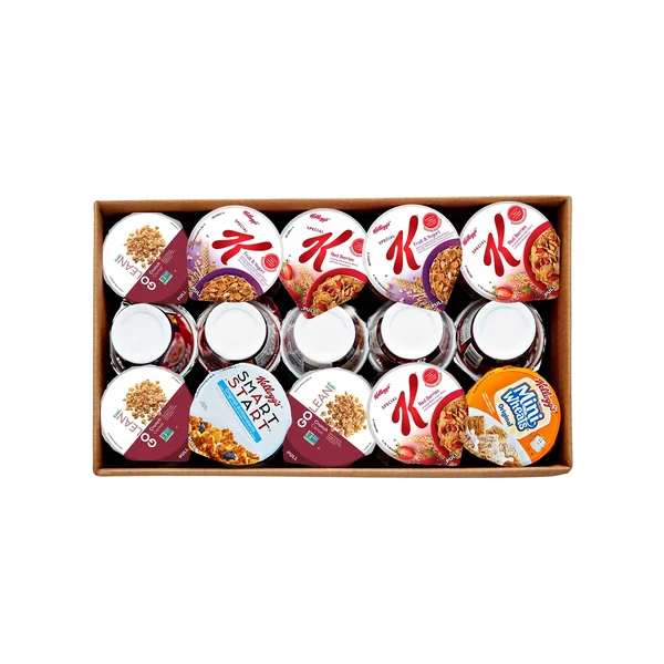 Kellogg's Breakfast Cereal - Single Serve, Classic Wellness Assortment, 2.2 oz Cup, 60/Carton