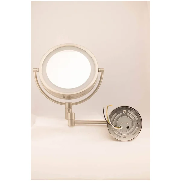 Jerdon HL88NLD 8.5x22 LED Lighted Direct Wire Makeup Mirror with 8x Magnification