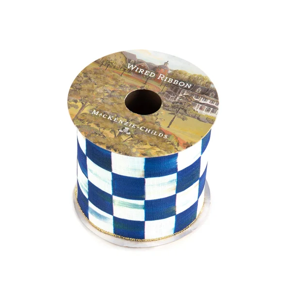 MacKenzie-Childs Royal Check 4x22 Ribbon