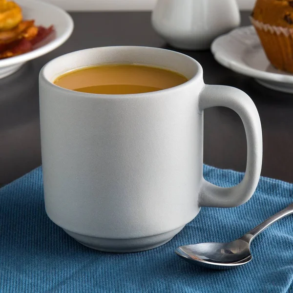 Tuxton VGM-110J 11 oz Matte Gray Stackable Yukon Mug