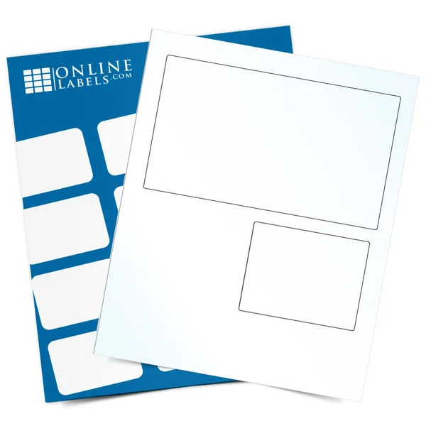 7.4x22 x 4.5x22 Shipping Labels, 100 Sheets, Clear Gloss Laser OL9520CL