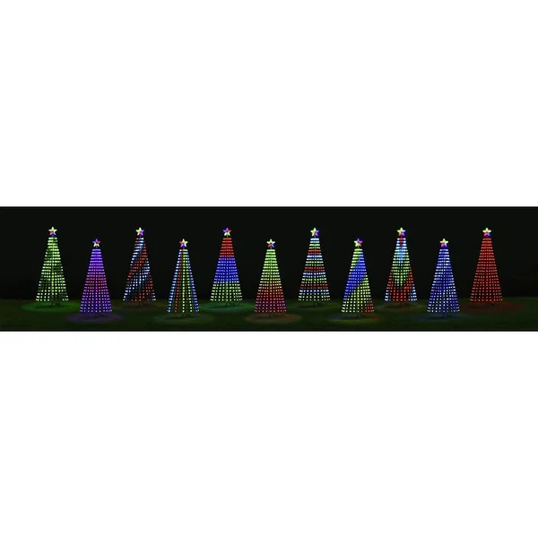 Hammacher Schlemmer The 7 1/2& Synchronized Musical Pixel Tree
