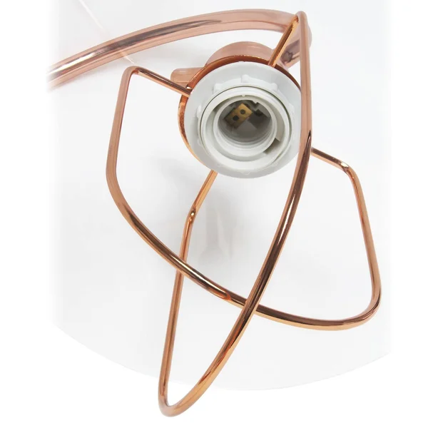 Simple Designs LT1086-RGD Modern Metal Table Lamp Rose Gold