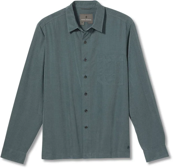 Royal Robbins - Men’s Desert Pucker Dry Long Sleeve - S, Sea Pine