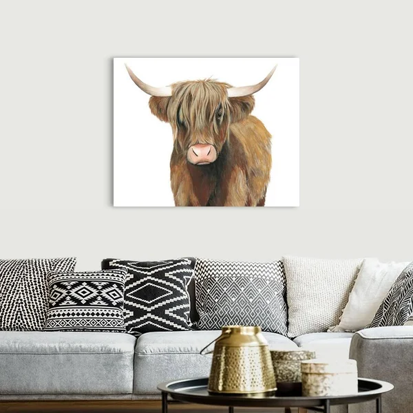 Highland Cattle II, Canvas Wall Art, 45x36, Great Big Canvas