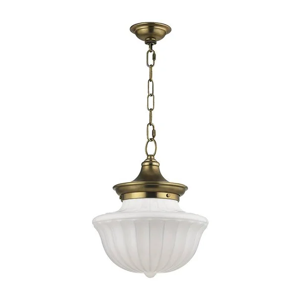 Darby Home Co Emmett 1-Light Schoolhouse Pendant - Size: 72.5 inch H x 15 inch W