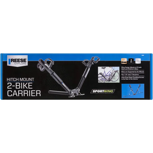 Reese Explore 1390000 Hitch Mount SportWing 2-Bike Carrier