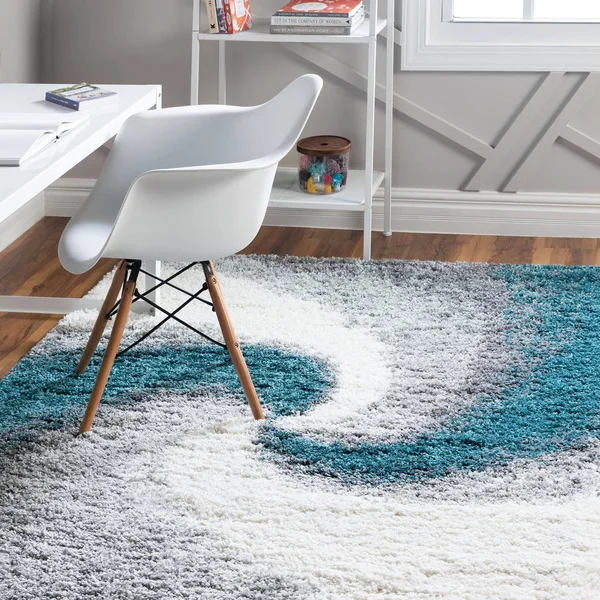 Soft Touch Shag Turquoise 6x9 Area Rug