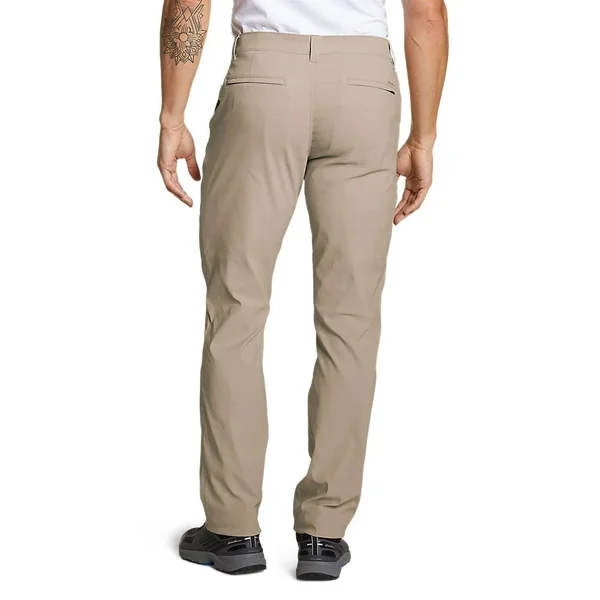 Eddie Bauer Men's Horizon Guide Chino Pants - Slim - Beige - 36/30