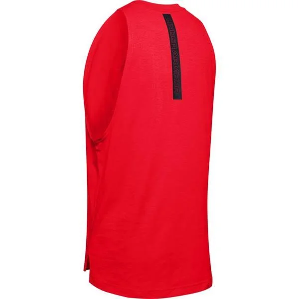 Under Armour Men's Baseline Cotton Tank - Red