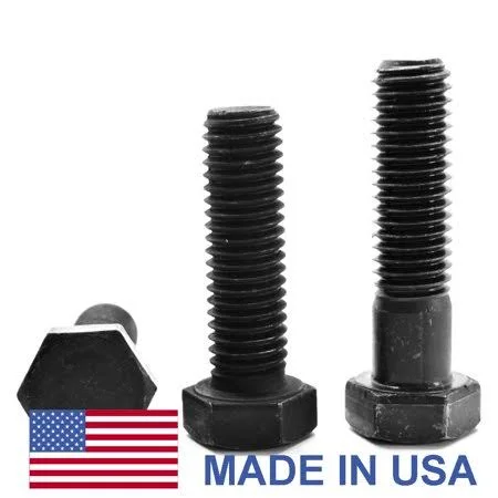 1/2 inch-13 x 7 inch (PT) Coarse Thread Grade 8 Hex Cap Screw (Bolt) - USA Alloy Steel Black Oxide Pk 90