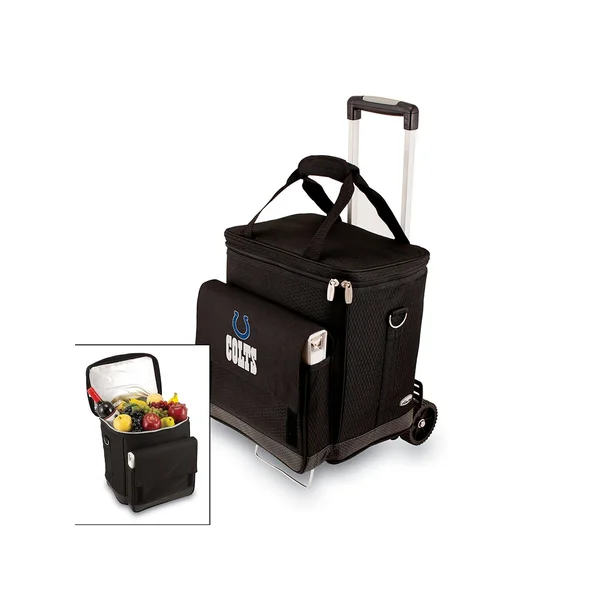 Picnic Time Black Indianapolis Colts cellar with Trolley
