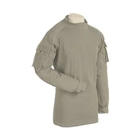 Voodoo Tactical 01-9582 Combat Shirt with Zipper - Sand, Men's, Size: Large, Beige