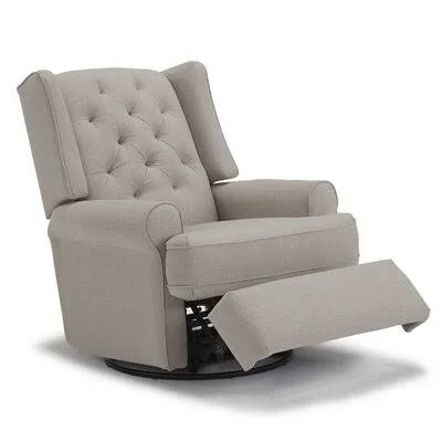 Gillett Swivel Reclining Glider Upholstery Color: Aluminum