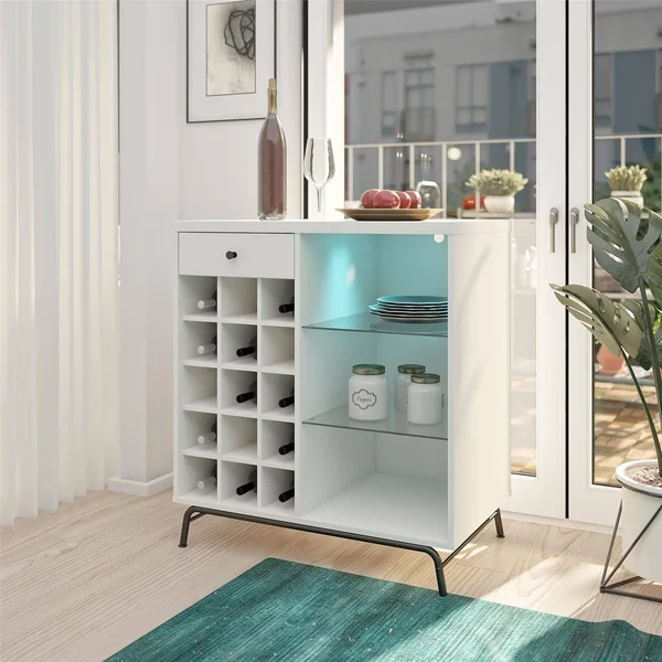 Avenue Greene Melanie Bar Cabinet - White