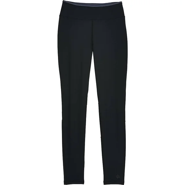 Coolibar Women's Swim Leggings - Sun Protective Clothing For Women, Black, X-Large
