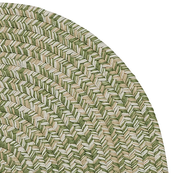 Colonial Mills Carrington Tweed Storm Gray Rug - 5 ft x 8 ft Oval
