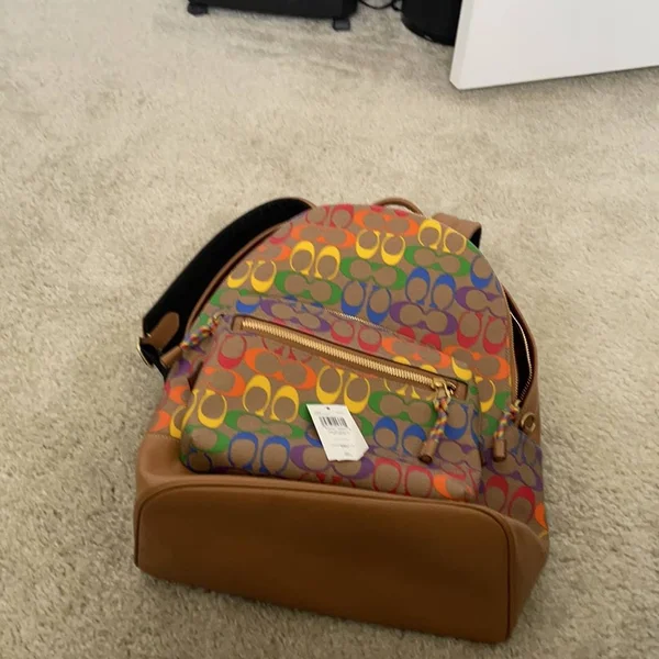 Coach Bags - Coach Backpack Large Rainbow Multicolor, Color: Brown/Yellow, Size: Large, Marlenis_1973's Closet