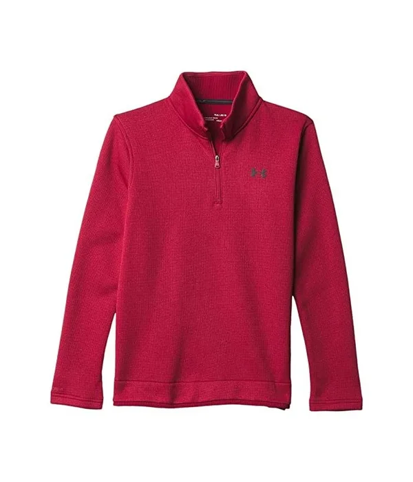 Under Armour Boys&& Sweaterfleece Zip - Red - Youth Large