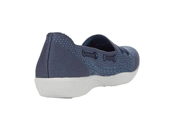 Skechers Women's Newbury St Easily Adored Vegan Slip on Sneaker - Navy