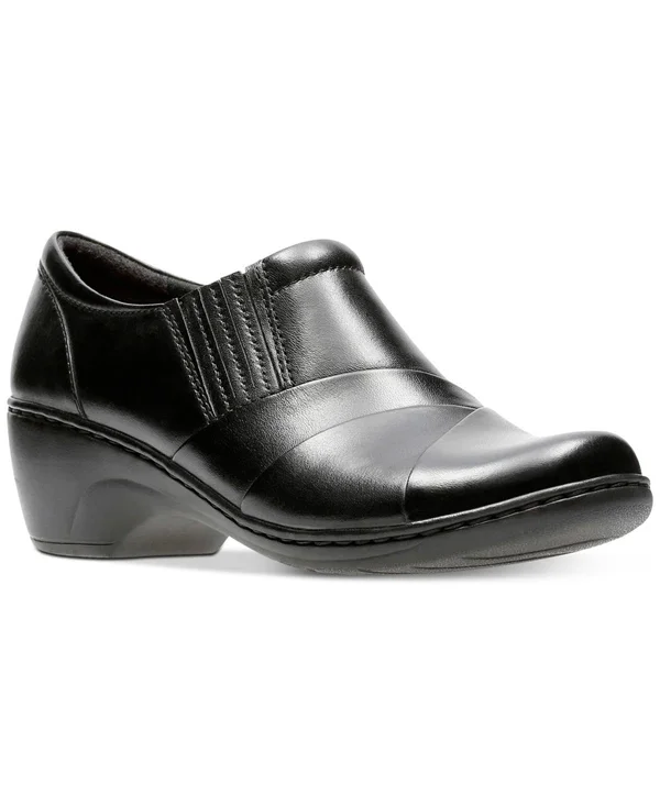 Women's Clarks Channing essa - Size: 6, Black Leather