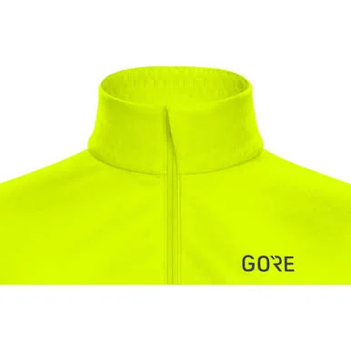 Gore Men's Thermo Long Sleeve Zip Shirt - 100529 Neon Yellow/Black - XL
